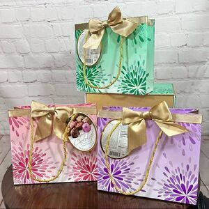 GUDRUN CHOCOLATE gift bags and gift boxes (box and bags only no chocolates)